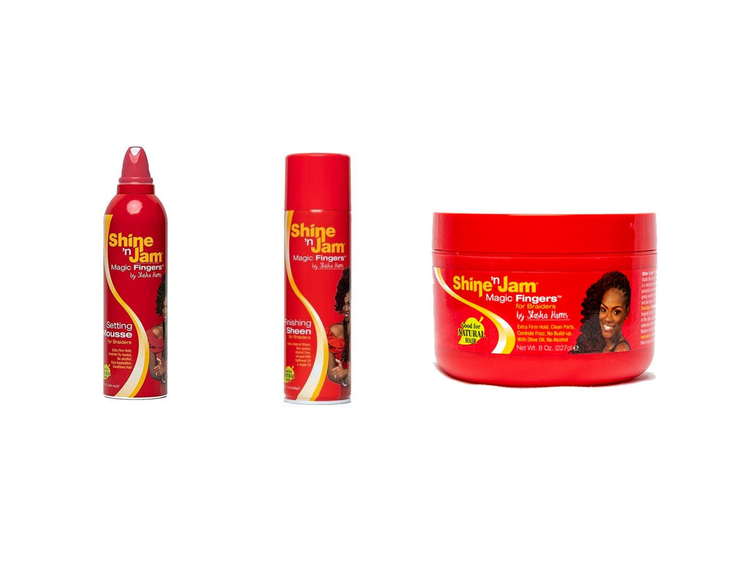 Braiding Hair Haircare Bundle Pack Ampro Magic Fingers Shine & Jam Hai –  Macs Beauty Hair Emporium LLC